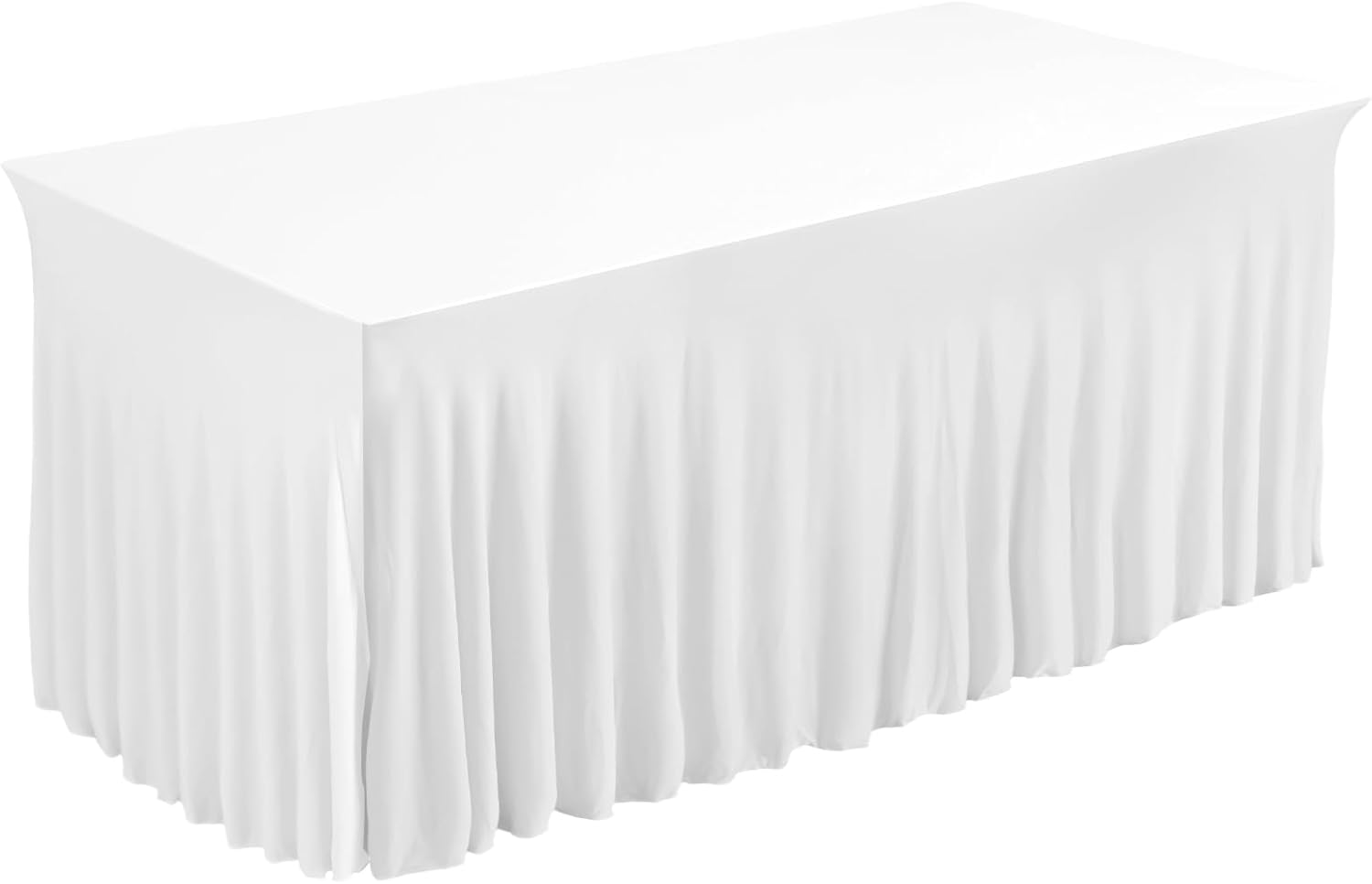 8' Table skirt - White